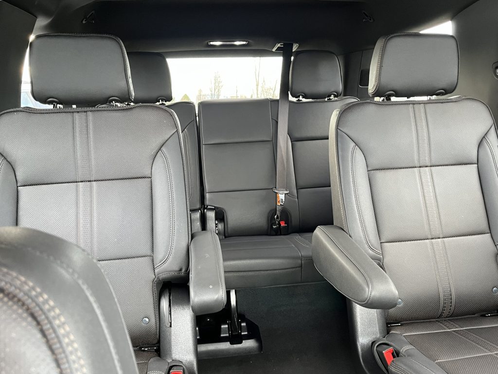 Interior image of a Tahoe with all the seats folded upright