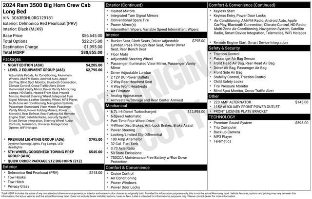 2024 RAM 3500 Big Horn