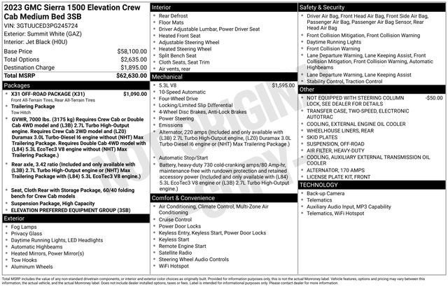 2023 GMC Sierra 1500 Elevation