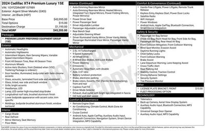 2024 Cadillac XT4 AWD Premium Luxury