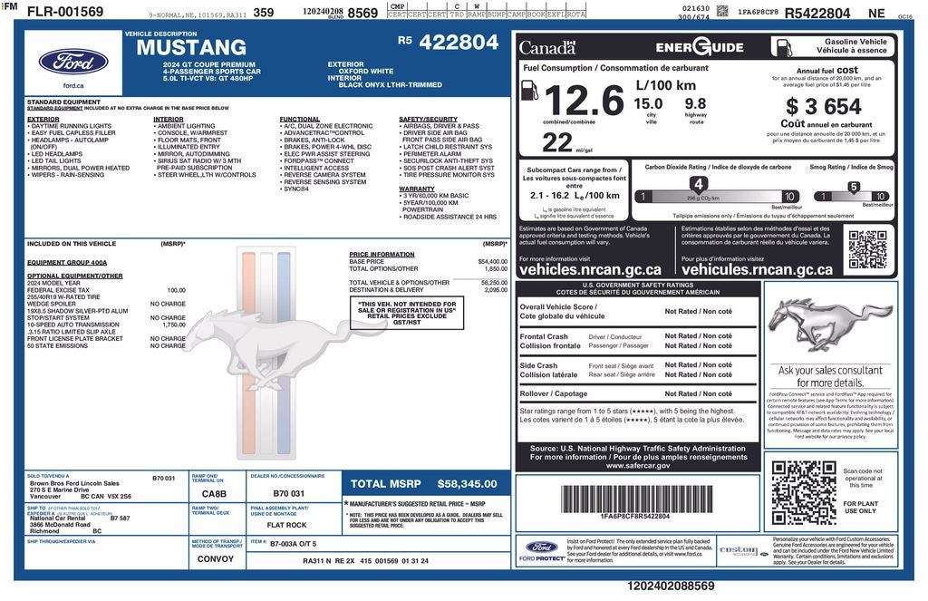 2024 Ford Mustang GT Premium
