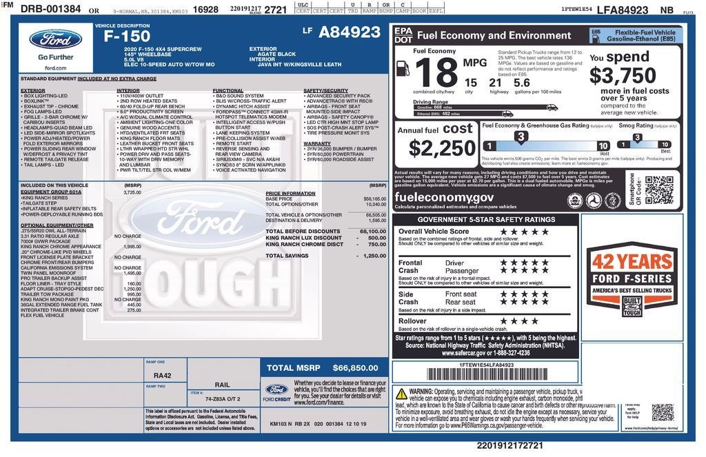 2020 Ford F-150 King Ranch