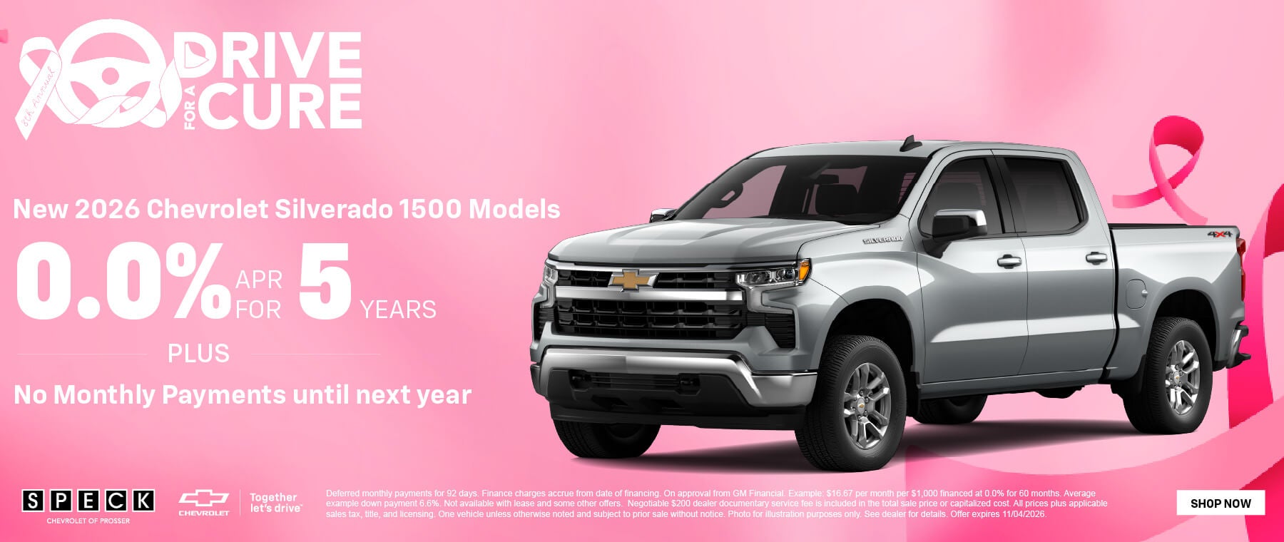 0 apr for 5 years chevy silverado 1500 models