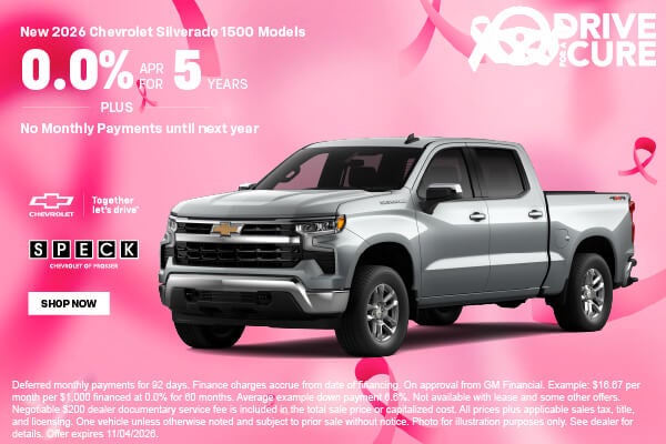 0 apr for 5 years chevy silverado 1500 models