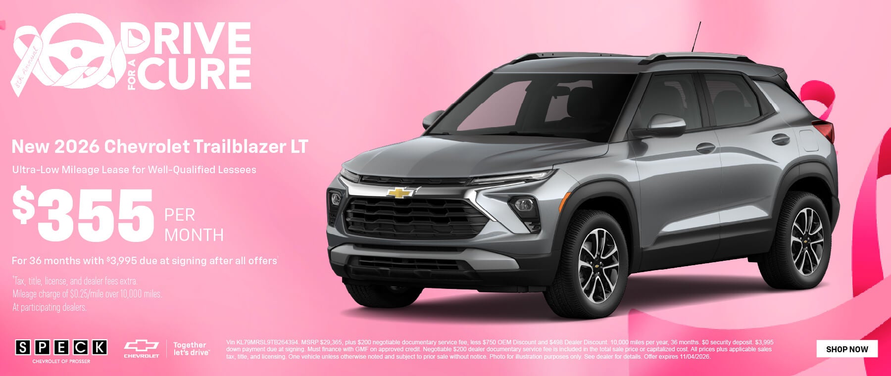 355 per month lease chevy trailblazer