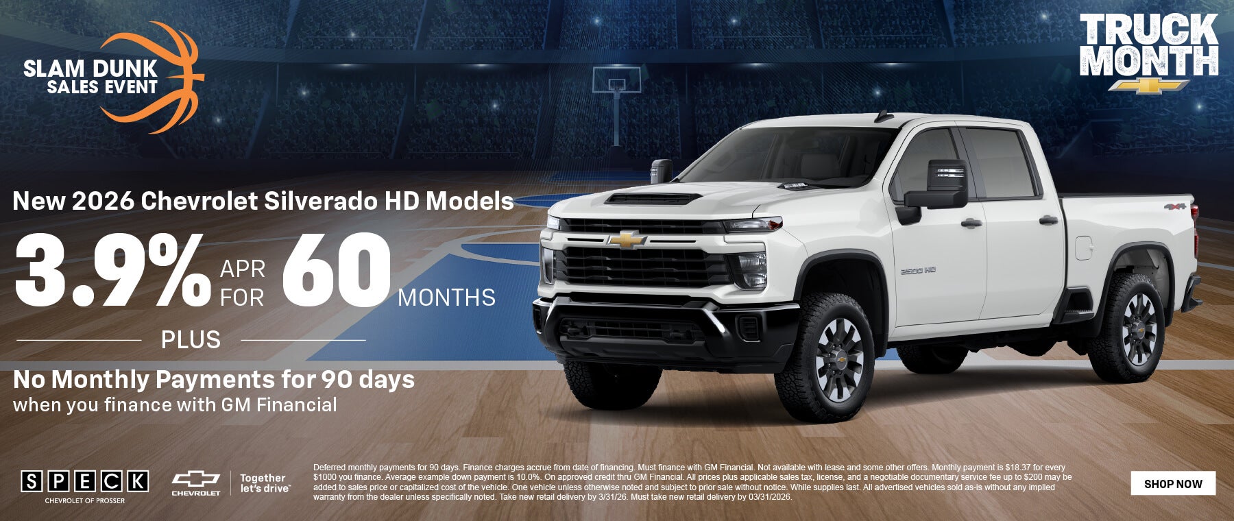 3.9 apr for 60 months on chevy silverado hd