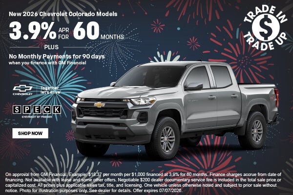 3.9 for 60 months chevy colorado