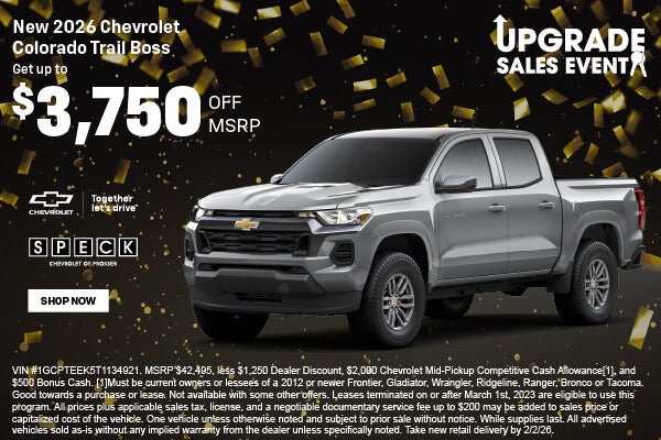 NEW 2026 CHEVROLOET COLORADO TRAIL BOSS