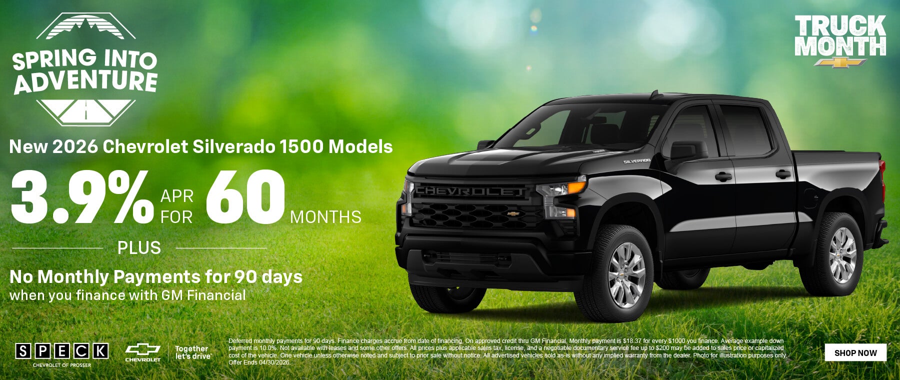 3.9 apr for 60 months chevy silverado 1500