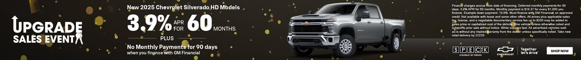 3.9 percent apr on silverado hd models