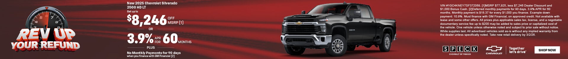 8246 off msp on 2025 silverado 2500