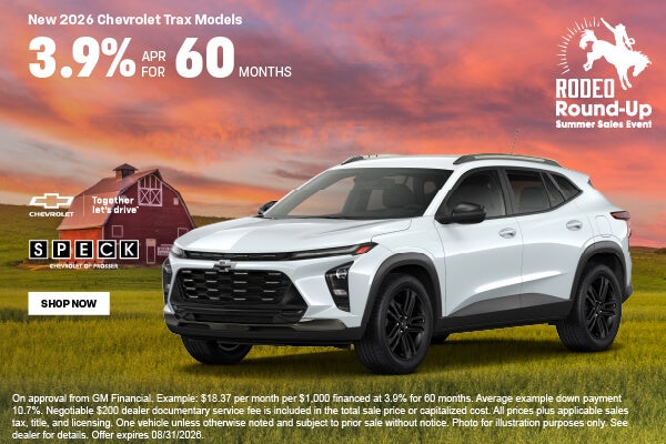 3.9 apr for 60 months chevy trax models