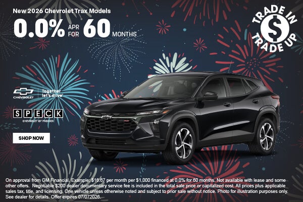 0 apr for 60 months chevy trax