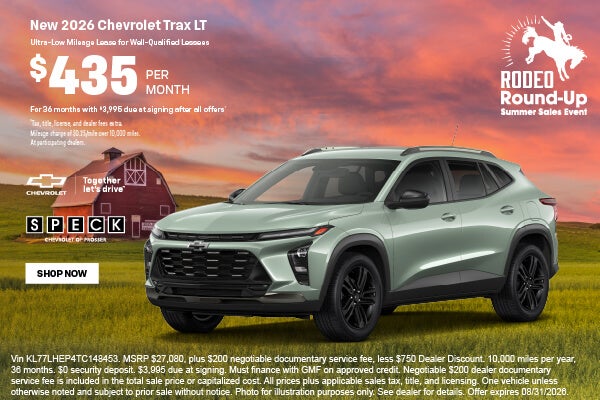 435 per month lease chevy trax